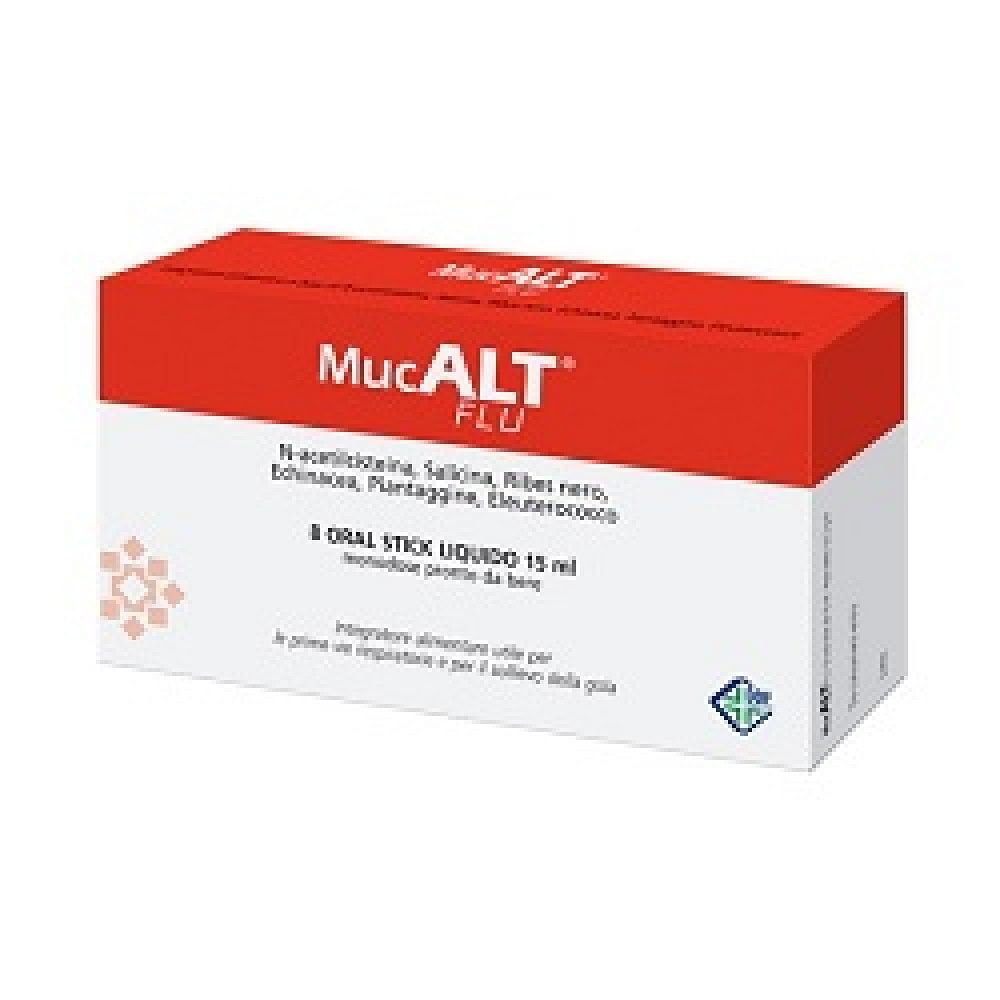 Mucalt Flu 8 Oral Stick Monodose