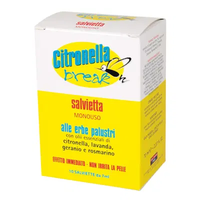 CITRONELLA BREAK SALVIETTE MONOUSO 10 PEZZI CITRONELLA BREAK SALVIETTE MONOUSO 10 PEZZI