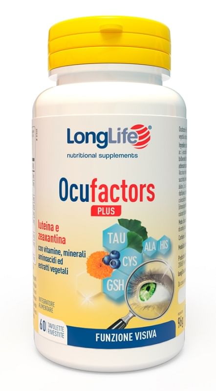 LONGLIFE OCUFACTORS PLUS 60 TAVOLETTE RIVESTITE