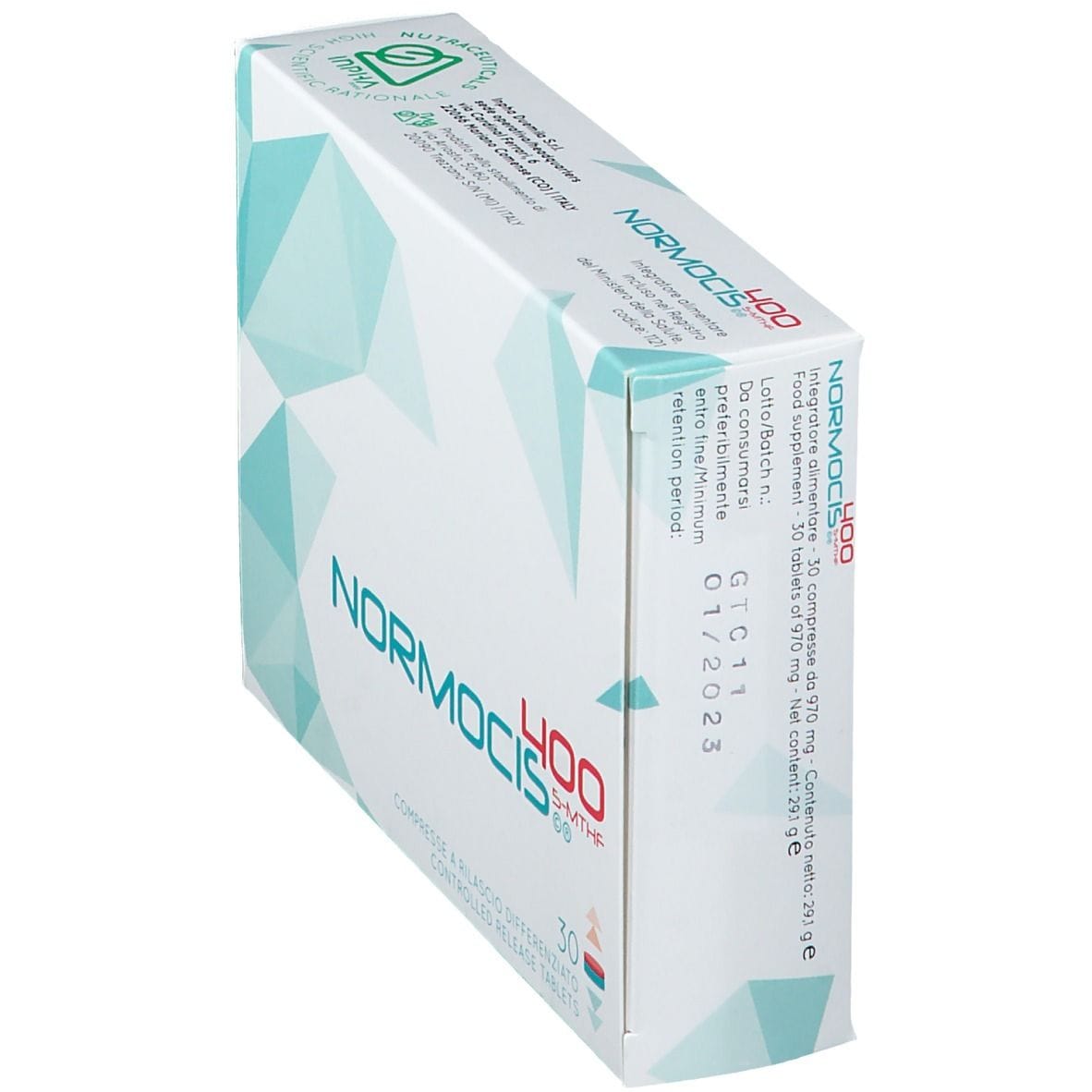 NORMOCIS 400 30 COMPRESSE