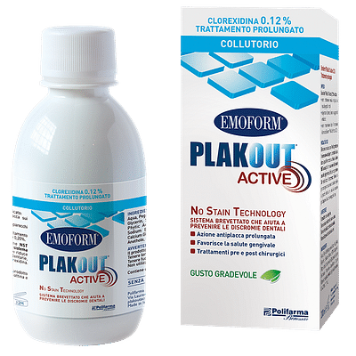 EMOFORM PLAK OUT ACTIVE CLOREXIDINA 0,12% COLLUTORIO 200 ML
