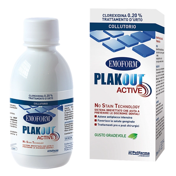 Emoform Plak Out Active Clorexidina 0,20% Collutorio 200 Ml