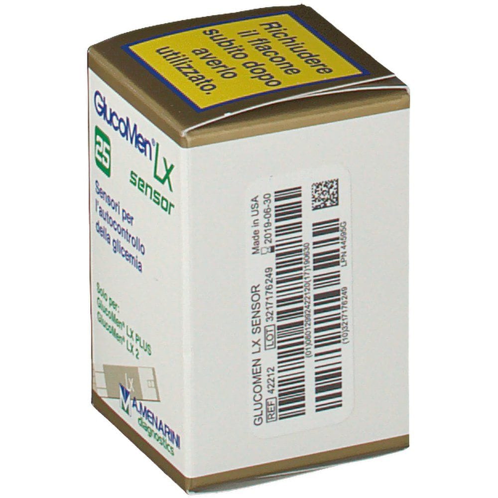 STRISCE MISURAZIONE GLICEMIA GLUCOMEN LX PLUS 25 PEZZI