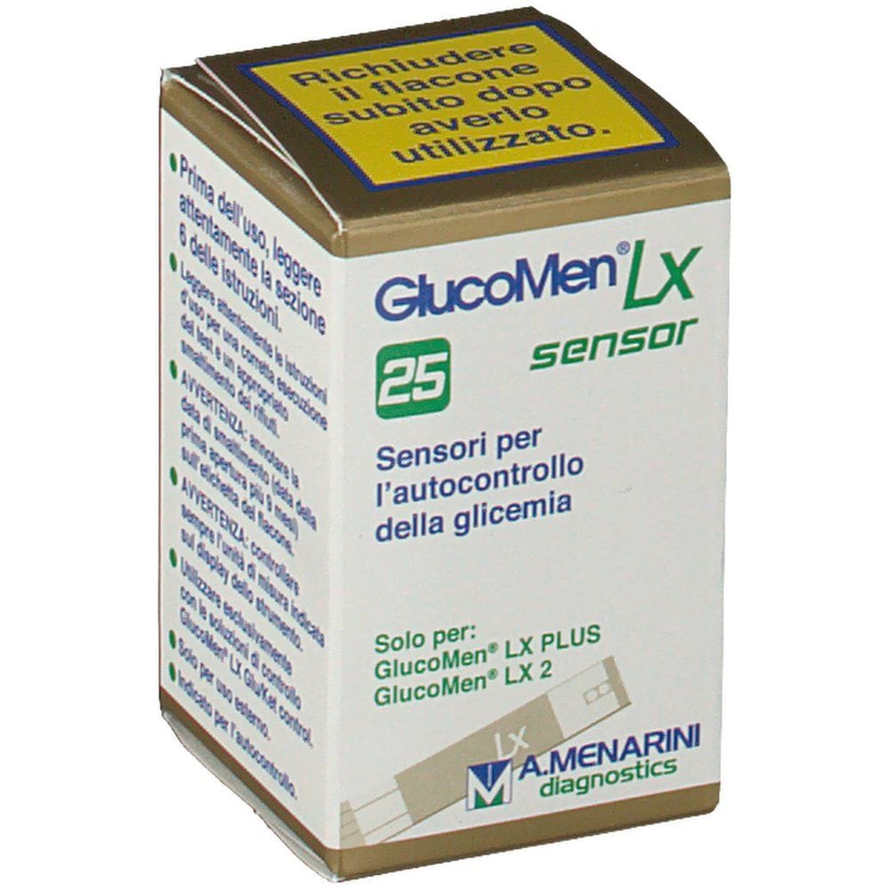 STRISCE MISURAZIONE GLICEMIA GLUCOMEN LX PLUS 25 PEZZI