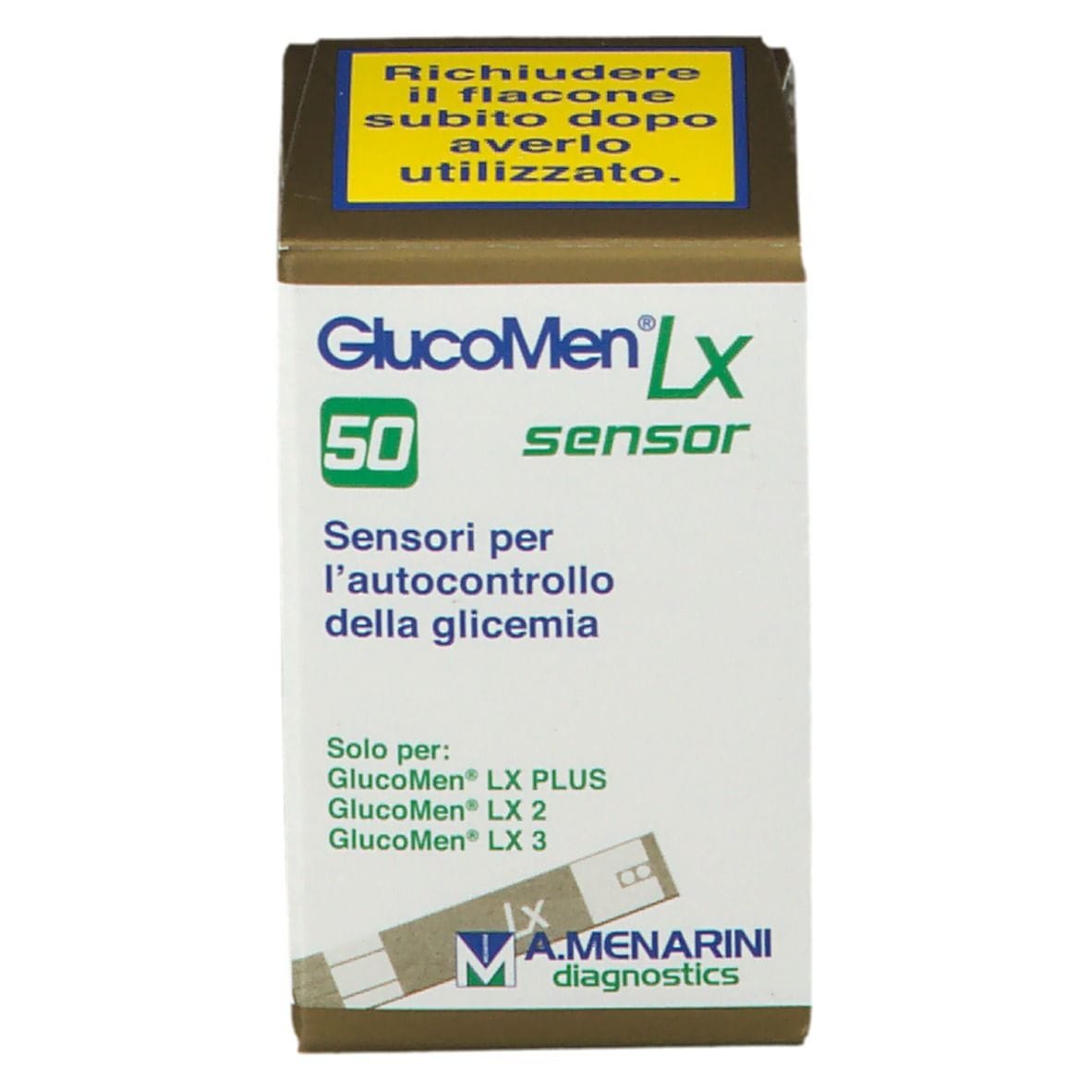 Strisce GlucoMen LX PLUS per misurazione glicemia, 50 pz