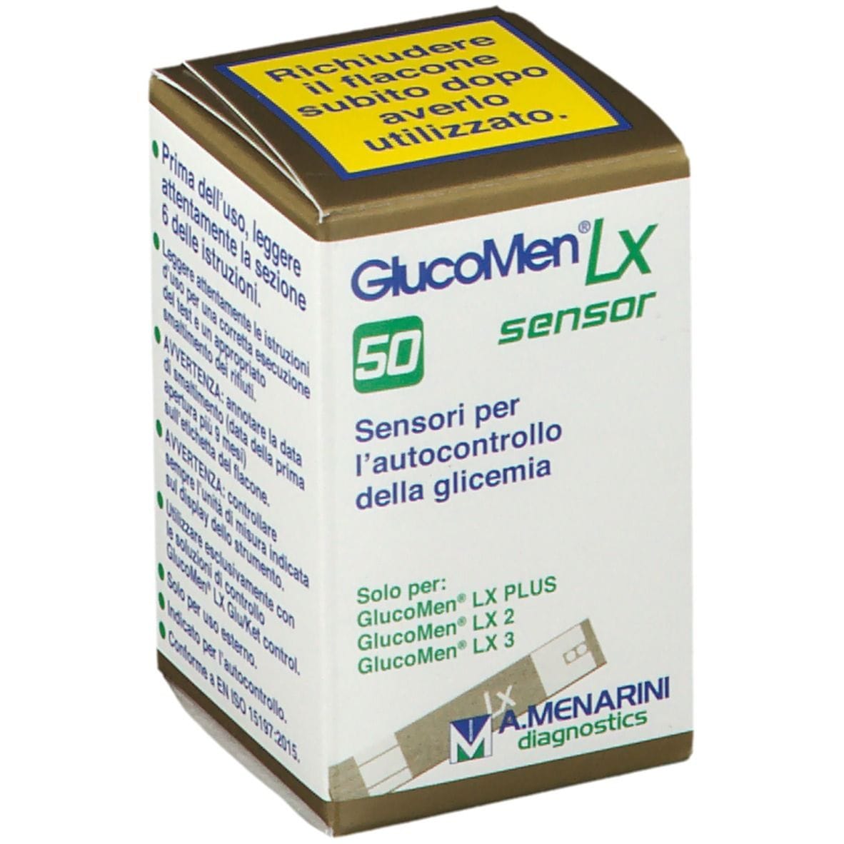 Strisce GlucoMen LX PLUS per misurazione glicemia, 50 pz