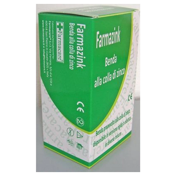 Benda Medicata Elastica Farmazink Con Ossido Di Zinco Cm10 X5 M 1 Pezzi