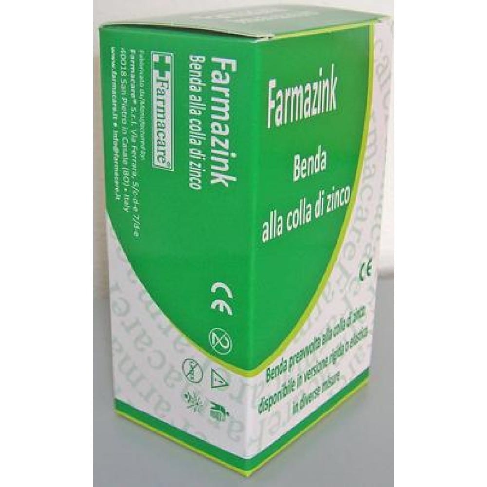 Benda Farmazink alla colla di zinco 10cm x 5m, senza lattice