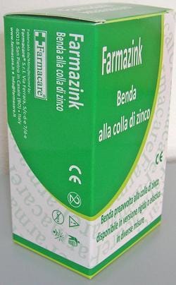 BENDA MEDICATA RIGIDA FARMAZINK CON OSSIDO DI ZINCO CM10X5M 1 PEZZO