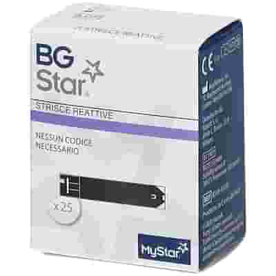 STRISCE REATTIVE MISURAZIONE GLICEMIA BGSTAR MYSTAR 25 PEZZI