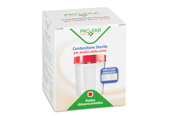 Contenitore Urine Profar Con Tappo Di Sicurezza 120 Ml