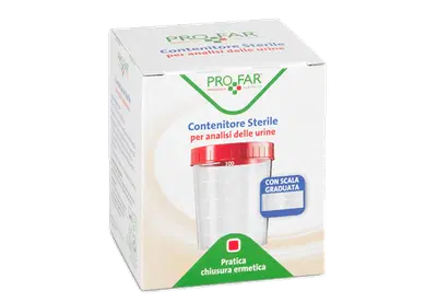 CONTENITORE URINE PROFAR CON TAPPO DI SICUREZZA 120ML CONTENITORE URINE PROFAR CON TAPPO DI SICUREZZA 120ML