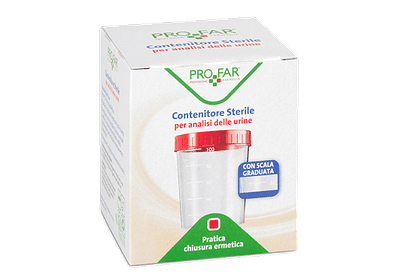 CONTENITORE URINE PROFAR CON TAPPO DI SICUREZZA 120ML