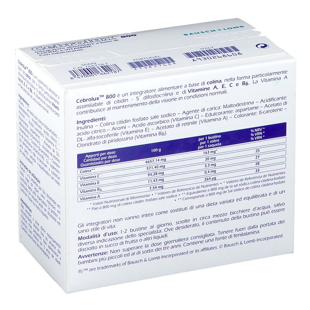 CEBROLUX 800 30 BUSTINE