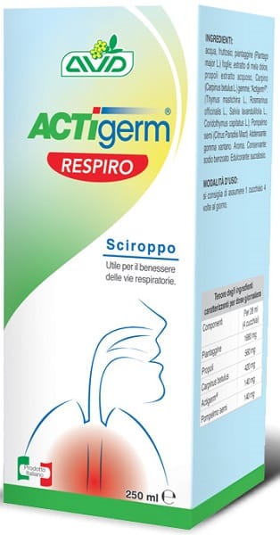Sciroppo Actigerm Respiro per le vie respiratorie 250ml