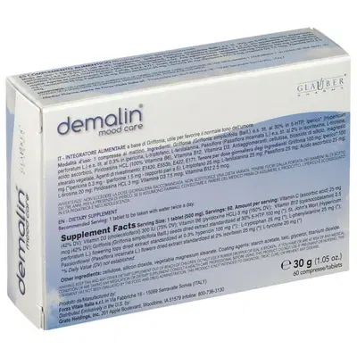 DEMALIN GLAUBER 60 COMPRESSE DEMALIN GLAUBER 60 COMPRESSE