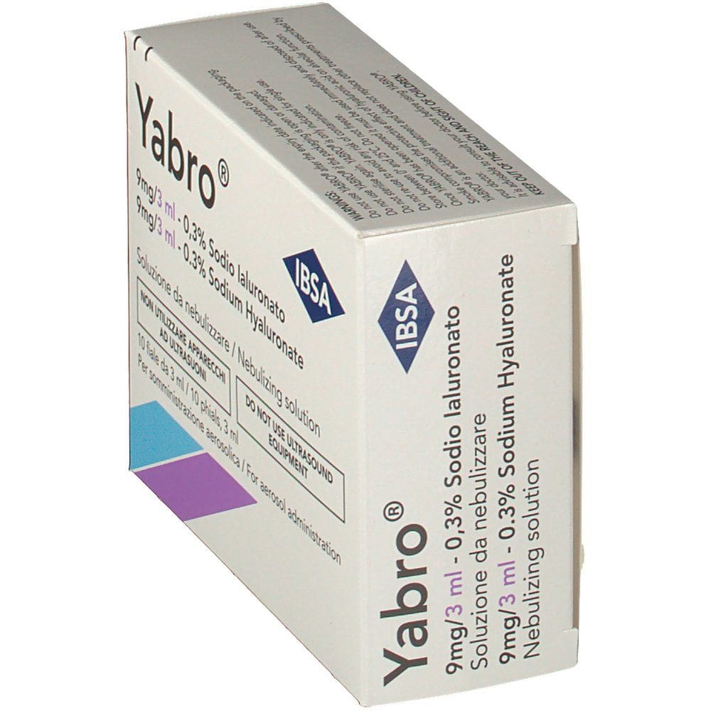 YABRO 10 FIALE 3ML ACIDO IALURONICO 0,3% SOLUZIONE PER NEBULIZZATORE