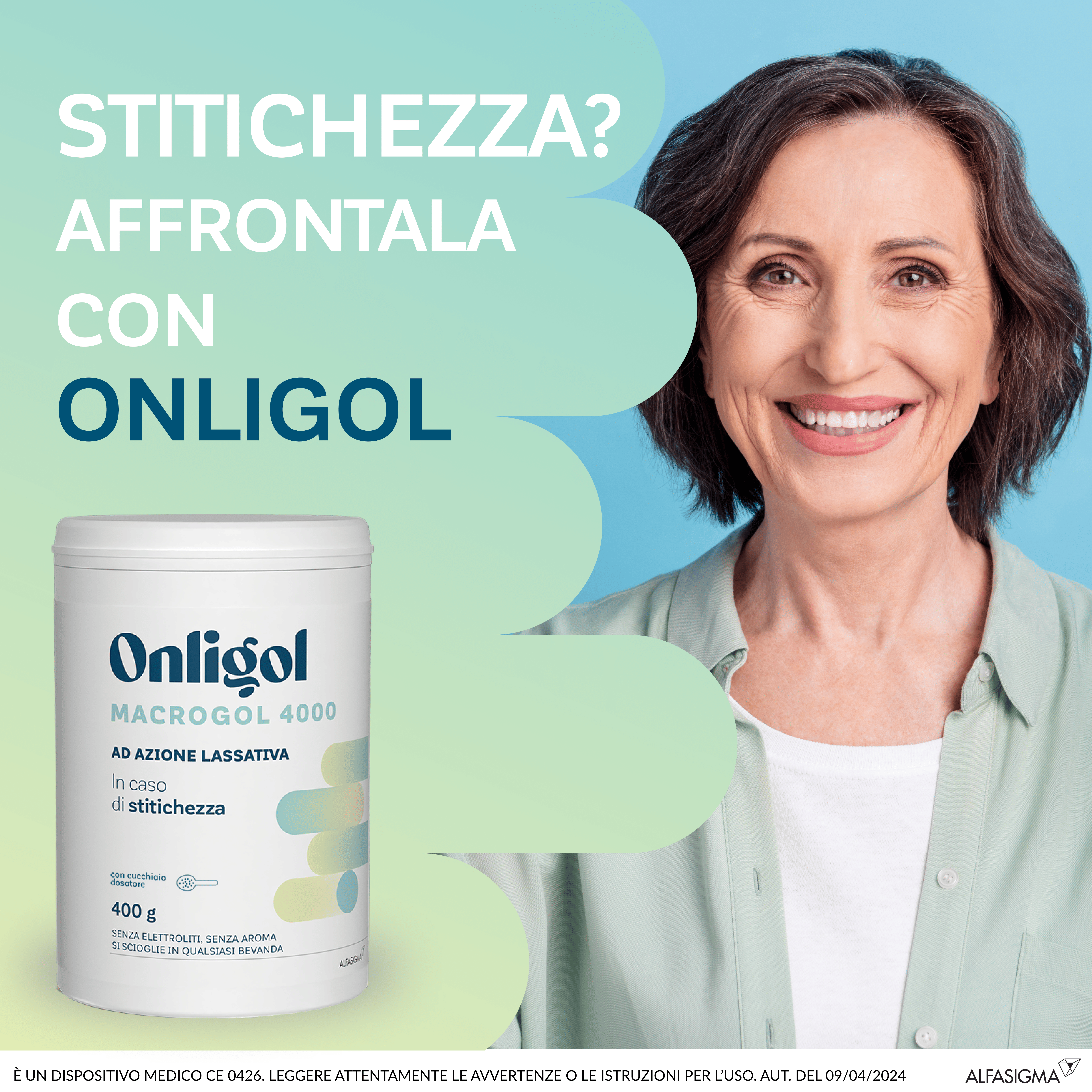 ONLIGOL MACROGOL 4000 400 G SENZA ZUCCHERO