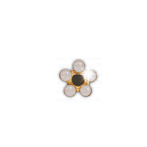Orecchino Inverness Fiore Martinique placcato oro 24kt 5mm