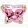 Orecchini Inverness Farfalla Rosa con Zircone, Oro 24 Kt