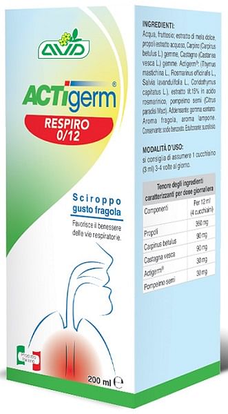 Actigerm Respiro 0 12 200 Ml