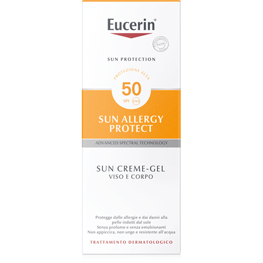 Crema Solare Eucerin Sun Allergy SPF50 per Pelli Sensibili 150ml