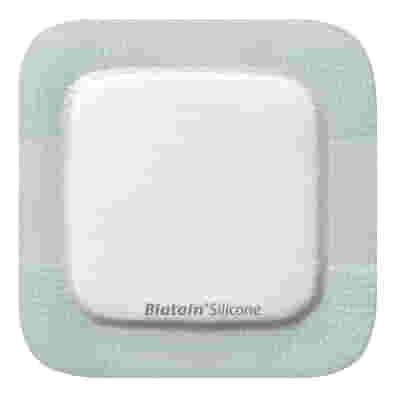 MEDICAZIONE BIATAIN IN SCHIUMA DI POLIURETANO CON BORDO ADESIVO IN SILICONE 10X10 CM 10 PEZZI