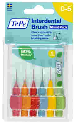 TEPE SCOVOLINI MISTI ROSA/VERDE 6 PEZZI