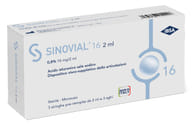 SIRINGA INTRA-ARTICOLARE SINOVIAL 16 ACIDO IALURONICO SALE SODICO 0,8% 16MG/2ML 3 SIRINGHE X 2ML + 3 AGHI