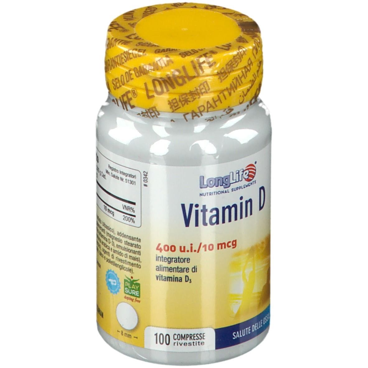 LONGLIFE VITAMIN D 400UI 100 COMPRESSE RIVESTITE