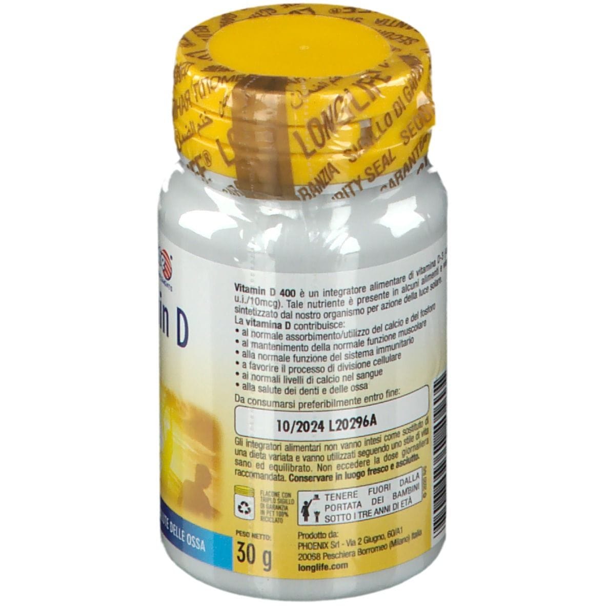LONGLIFE VITAMIN D 400UI 100 COMPRESSE RIVESTITE