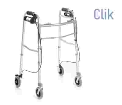 DEAMBULATORE PIEGHEVOLE 4 RUOTE DI CUI 2 CON FRENO ARTICOLO RP738 1 PEZZO