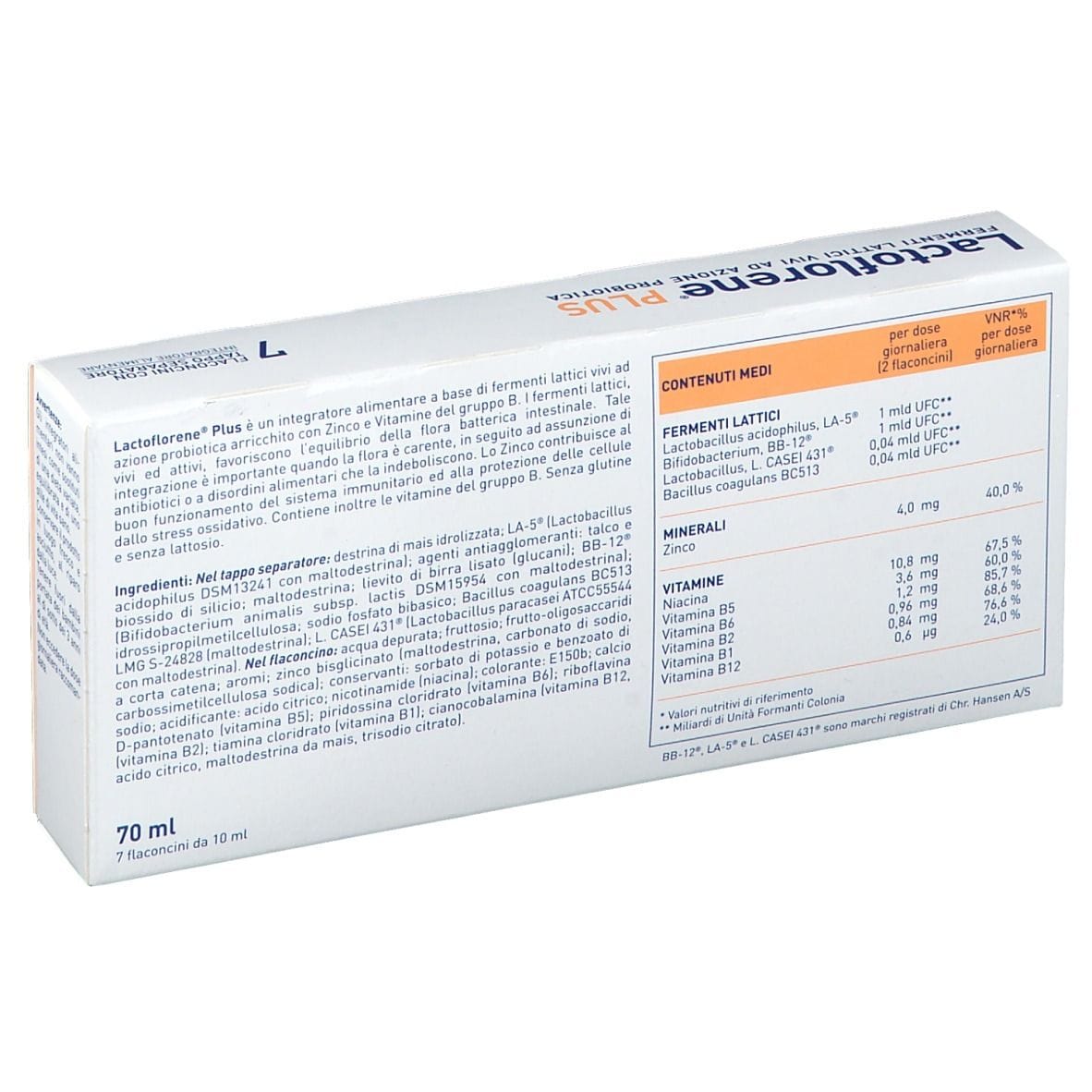 LACTOFLORENE PLUS 7 FLACONCINI 10 ML
