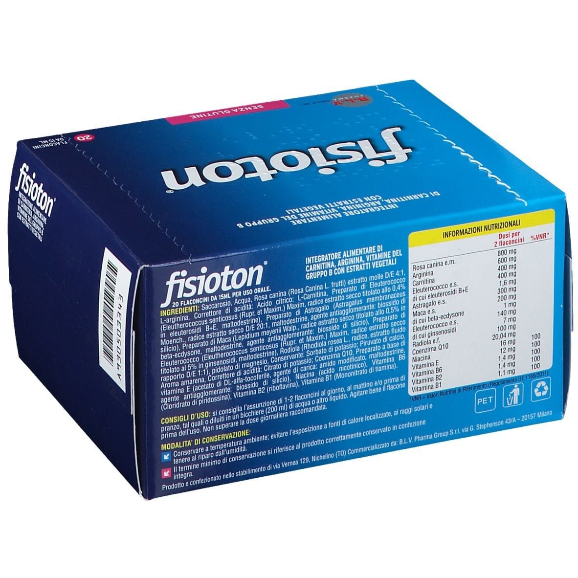 Integratore Fisioton 20 Flaconi da 15ml per l'Energia