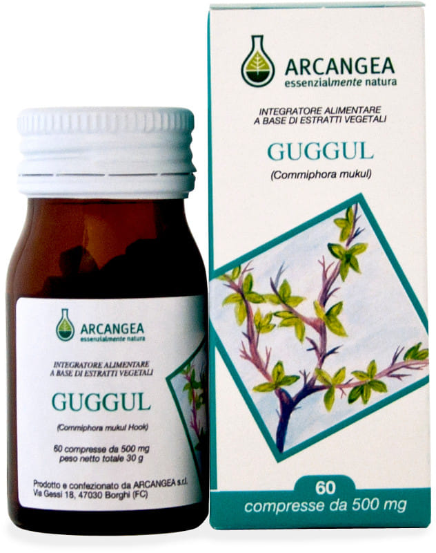 Integratore Arcangea Guggul per il metabolismo lipidico, 60 capsule