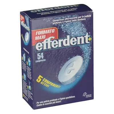 COMPRESSE EFFERDENT PER PULIZIA DENTIERE 54 PEZZI COMPRESSE EFFERDENT PER PULIZIA DENTIERE 54 PEZZI