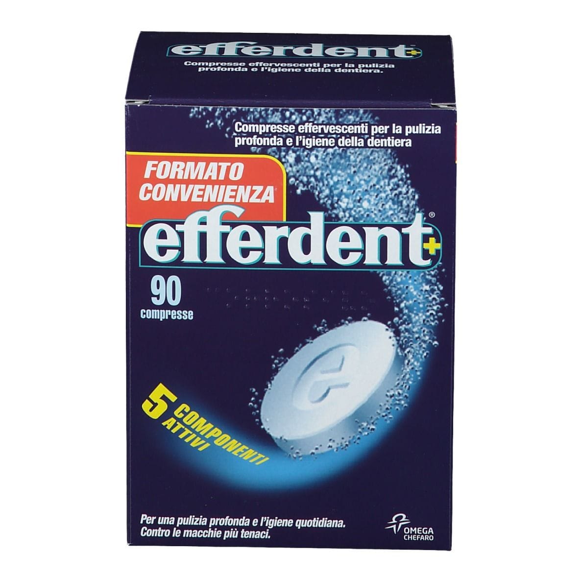 EFFERDENT PULIZIA DENTIERE 90 COMPRESSE EFFERVESCENTI