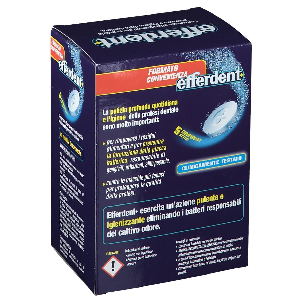 EFFERDENT PULIZIA DENTIERE 90 COMPRESSE EFFERVESCENTI