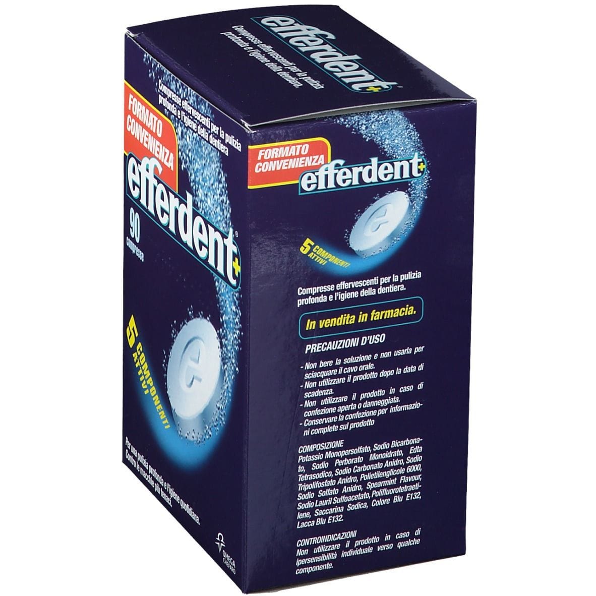 EFFERDENT PULIZIA DENTIERE 90 COMPRESSE EFFERVESCENTI