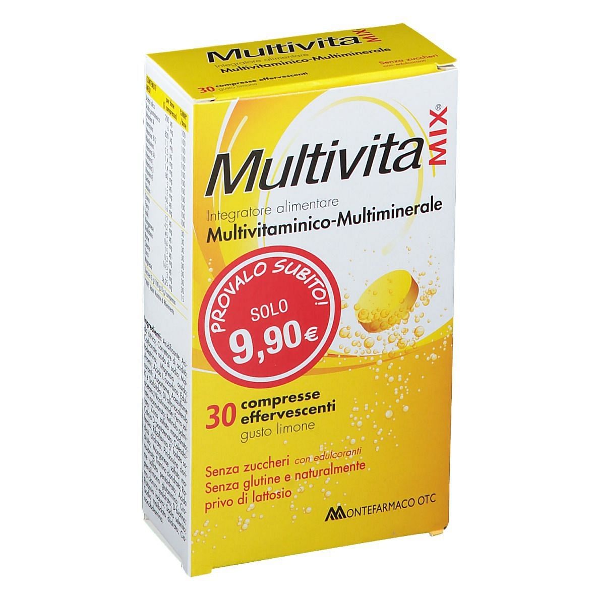 Multivitamix Senza Zucchero 30 Compresse Effervescenti