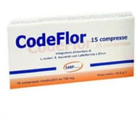 Integratore Codeflor fermenti lattici, 15 compresse masticabili