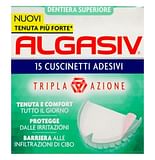 ALGASIV ADESIVO PER PROTESI DENTARIA SUPERIORE 15 PEZZI OFFERTA SPECIALE + 3 PEZZI