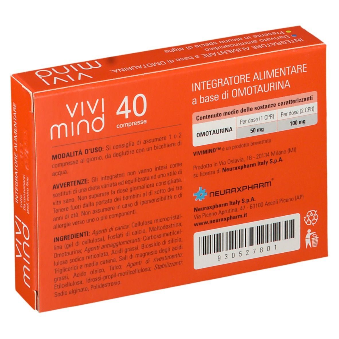 VIVIMIND 40 COMPRESSE