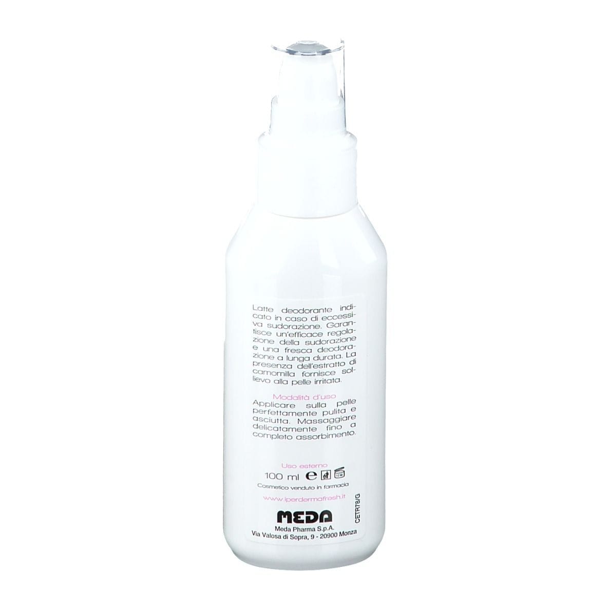 Latte corpo deodorante Dermafresh Ipersudorazione 100ml