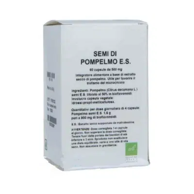 SEMI DI POMPELMO ESTRATTO SECCO 60 CAPSULE SEMI DI POMPELMO ESTRATTO SECCO 60 CAPSULE