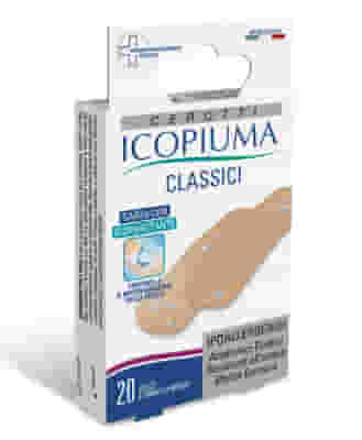 Cerotti Icopiuma Classici Medi ipoallergenici con Clorexidina, 20pz