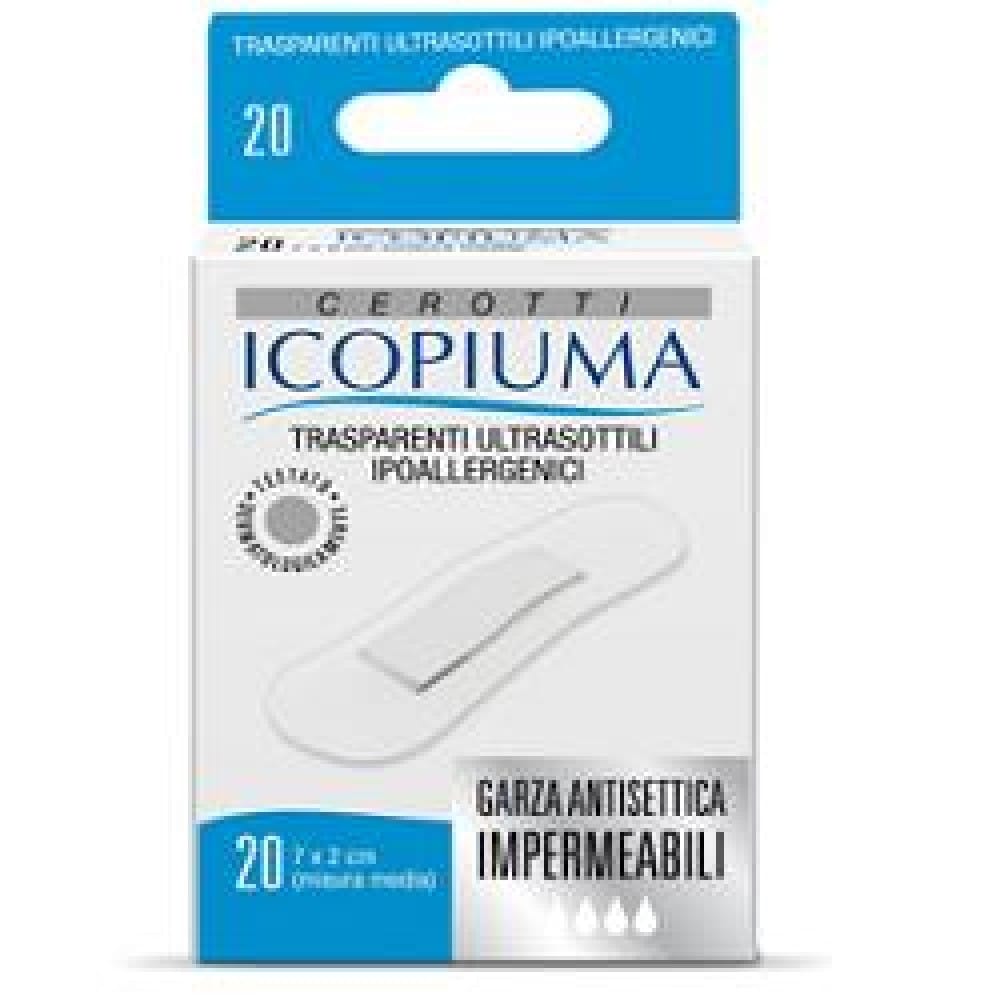 Cerotti trasparenti Icopiuma medi ipoallergenici, 20 pezzi