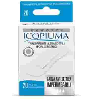 Cerotti trasparenti Icopiuma grandi con clorexidina, 20 pz