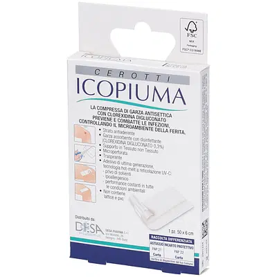ICOPIUMA CEROTTO STRISCE IN TESSUTO NON TESSUTO 6X50 CM 1 PEZZO ICOPIUMA CEROTTO STRISCE IN TESSUTO NON TESSUTO 6X50 CM 1 PEZZO
