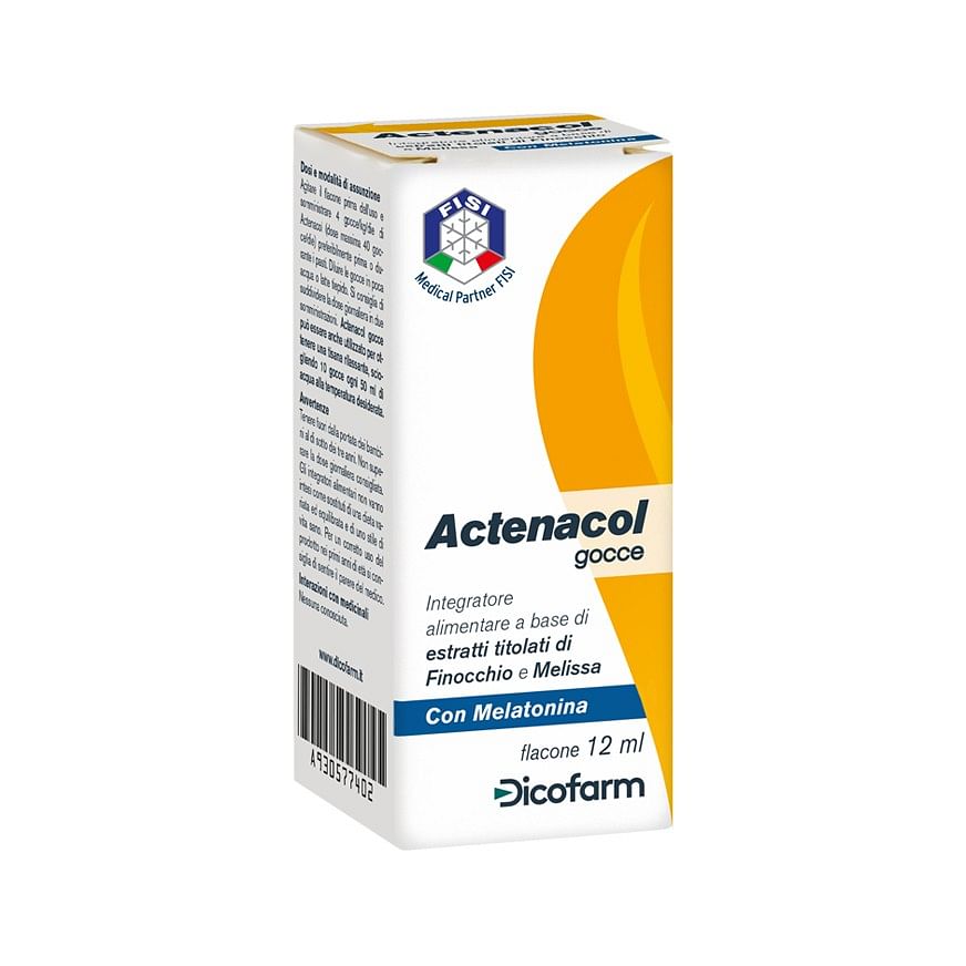 Actenacol Gocce 12 Ml Con Melatonina